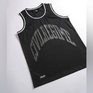 Civil Regime Black Mesh Tank Top